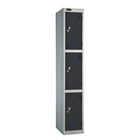 Probe 3 Door Locker Cam Lock ACTIVECOAT W460xD460xH1780mm Silver Body Black Door 7 Year Warranty