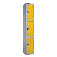 Probe 3 Door Locker Cam Lock ACTIVECOAT W460xD460xH1780mm Silver Body Yellow Door 7 Year Warranty