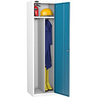 Probe Clean & Dirty Locker Cam Lock ACTIVECOAT W460xD460xH1780mm Smoke White Body Blue Door 7 Year Warranty