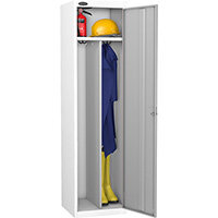 Probe Clean & Dirty Locker Cam Lock ACTIVECOAT W460xD460xH1780mm Smoke White Body Silver Door 7 Year Warranty