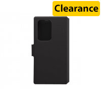 OtterBox Strada Series Via Flip Cover for Samsung Galaxy S22 Ultra - Black Night, Polycarbonate, Synthetic Rubber