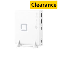 DICOTA Laptop Charger Universal PRO USB-C - Power adapter - AC - 120 Watt - output connectors: 4 - United Kingdom, Europe - white