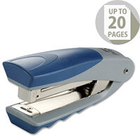 Rexel Centor Half Strip Stapler Vertical 20 Sheets Capacity Silver and Blue Rexel Centor Half Strip Stapler Vertical 20 Sheets Capacity Silver and Blue