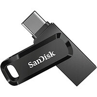 SanDisk Ultra Dual Drive Go USB flash drive 256 GB USB Type-A / USB Type-C 3.2 Gen 1 (3.1 Gen 1) Black