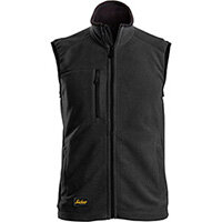 Snickers 8024 AllroundWork, Polartec® Fleece Vest Chili Red - Black Size: M
