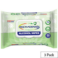 Germisept Multipurpose 75% Alcohol Wipes 50 Wipes Per Pack (3 Pack) Germisept Multipurpose 75% Alcohol Wipes 50 Wipes Per Pack (3 Pack)