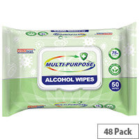 Germisept Multipurpose 75% Alcohol Wipes 50 Wipes Per Pack (48 Pack) Germisept Multipurpose 75% Alcohol Wipes 50 Wipes Per Pack (48 Pack)