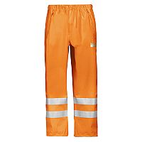 Snickers 8243 High-Vis PU Rain Trousers, Class 2 Size L Orange