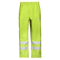Snickers 8243 High-Vis PU Rain Trousers, Class 2 Size S Yellow