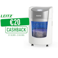Leitz IQ OptiMax Home Office Paper Shredder 15L White 83581000