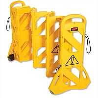 Rubbermaid Mobile Barricade System Portable Indoor Use 16 Panels 15kg 4m Expandable Safety Barrier Rubbermaid Mobile Barricade System Portable Indoor Use 16 Panels 15kg 4m Expandable Safety Barrier