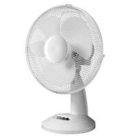 Daewoo 12" Oscillating Desk Fan with 3-Speed Control