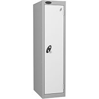 Probe 1 Door Low Locker Hasp & Staple Lock ACTIVECOAT W305xD305xH1220mm Silver White Probe 1 Door Low Locker Hasp & Staple Lock ACTIVECOAT W305xD305xH1220mm Silver White