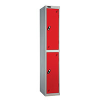 Probe 2 Door Locker Cam Lock ACTIVECOAT W305xD460xH1780mm Silver Body Red Door 7 Year Warranty