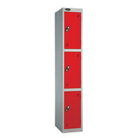Probe 3 Door Locker Cam Lock ACTIVECOAT W305xD460xH1780mm Silver Body Red Door 7 Year Warranty