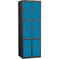 Probe 3 Door Locker Cam Lock ACTIVECOAT W305xD460xH1780mm Nest of 2 Black Body Blue Door 7 Year Warranty
