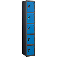 Probe 5 Door Locker Cam Lock ACTIVECOAT W305xD460xH1780mm Black Body Blue Door 7 Year Warranty