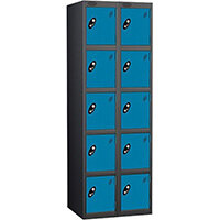 Probe 5 Door Locker Cam Lock ACTIVECOAT W305xD460xH1780mm Nest of 2 Black Body Blue Door 7 Year Warranty