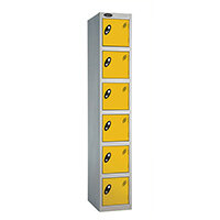 Probe 6 Door Locker ACTIVECOAT W305xD305xH1780mm Silver Body Yellow Doors Probe 6 Door Locker ACTIVECOAT W305xD305xH1780mm Silver Body Yellow Doors