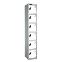 Probe 6 Door Locker ACTIVECOAT W305xD305xH1780mm Silver Body White Doors Probe 6 Door Locker ACTIVECOAT W305xD305xH1780mm Silver Body White Doors