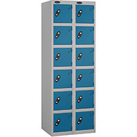 Probe 6 Door Locker Cam Lock ACTIVECOAT W305xD305xH1780mm Nest of 2 Silver Body Blue Door 7 Year Warranty