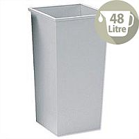 5 Star Office Waste Bin Square Steel Scratch-resistant W325xD325xH630mm 48 Litres Grey 5 Star Office Waste Bin Square Steel Scratch-resistant W325xD325xH630mm 48 Litres Grey