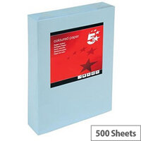 5 Star Light Blue A3 Paper Coloured 80gsm Multifunctional Ream-Wrapped 500 Sheets 5 Star Light Blue A3 Paper Coloured 80gsm Multifunctional Ream-Wrapped 500 Sheets