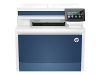 HP Color LaserJet Pro MFP 4302fdw: All-in-One Business Printer - Print, Copy, Scan, Fax, Mobile Printing, ADF, Duplex - Laser, 600 x 600 DPI - A4 - Blue & White