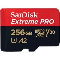 SanDisk Extreme PRO 256 GB MicroSDXC UHS-I Class 10