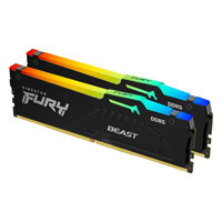 Kingston Technology FURY Beast RGB memory module 64 GB 2 x 32 GB DDR5 4800 MHz Kingston Technology FURY Beast RGB memory module 64 GB 2 x 32 GB DDR5 4800 MHz