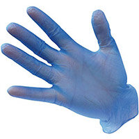 Portwest A905 Vinyl Disp Gloves (Pack of 100) Blue Large