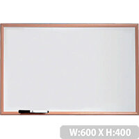 Nobo Basic Melamine Pine Trim Whiteboard 600x400mm Nobo Basic Melamine Pine Trim Whiteboard 600x400mm