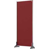 Nobo Impression Pro Desk Divider Screen Felt Surface 400x1000mm Red Nobo Impression Pro Desk Divider Screen Felt Surface 400x1000mm Red
