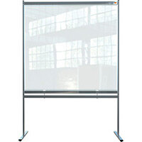 Nobo Premium Plus Clear PVC Free Standing Protective Screen Divider 1480x2060mm Nobo Premium Plus Clear PVC Free Standing Protective Screen Divider 1480x2060mm