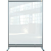 Nobo Premium Plus Clear PVC Free Standing Protective Full Length Room Divider Screen 1480x2060mm Nobo Premium Plus Clear PVC Free Standing Protective Full Length Room Divider Screen 1480x2060mm