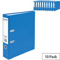 Rexel Karnival 70mm Blue A4 Lever Arch File Pack of 10 Rexel Karnival 70mm Blue A4 Lever Arch File Pack of 10
