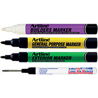 Artline EKPRW4 Builders Marker Kit Pack of 4 EKPR BUILDERS W4 Artline EKPRW4 Builders Marker Kit Pack of 4 EKPR BUILDERS W4