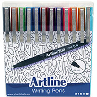 Artline EK200 Writing Pen Fashion Shades Assorted Pack of 12 EK200W12 Artline EK200 Writing Pen Fashion Shades Assorted Pack of 12 EK200W12