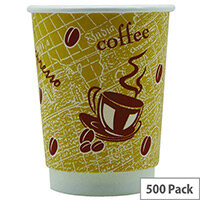 4Aces Double Wall 12oz/350ml Red Bean Paper Cups for Hot Drinks (Pack of 500) AS55661 4Aces Double Wall 12oz/350ml Red Bean Paper Cups for Hot Drinks (Pack of 500) AS55661