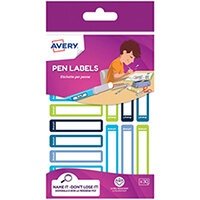 Avery U/Res Removable Pen Labels Green/Blue Pack of 30 RESMI30G.UK Avery U/Res Removable Pen Labels Green/Blue Pack of 30 RESMI30G.UK