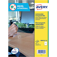 Avery Removable A3 Antimicrobial Film Labels Pack of 10 AM001A3 Avery Removable A3 Antimicrobial Film Labels Pack of 10 AM001A3