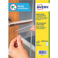 Avery Permanent A4 Antimicrobial Film Labels Pack of 40 AMOP4A4-10 Avery Permanent A4 Antimicrobial Film Labels Pack of 40 AMOP4A4-10