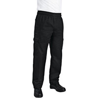 Chef Works Unisex Slim Fit Cargo Chefs Trousers Black S