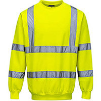 Portwest B303 Hi-Vis Sweatshirt Yellow Medium