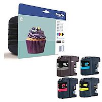 Brother LC123 4 Colour Value Pack Inkjet Cartridge C123BVALBP