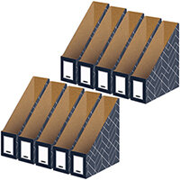 Bankers Box Magazine File Grey Pack of 5 Buy 1 Get 1 Free 4483501 Bankers Box Magazine File Grey Pack of 5 Buy 1 Get 1 Free 4483501
