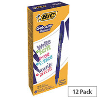 BIC Gelocity Illusion Blue Pack of 12 943440 BIC Gelocity Illusion Blue Pack of 12 943440