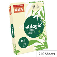 Adagio Pastel Ivory A4 Card Paper 160gsm Ivory Pack of 250 Adagio Pastel Ivory A4 Card Paper 160gsm Ivory Pack of 250