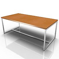 Rectangular Reception Coffee Table Walnut Rectangular Reception Coffee Table Walnut