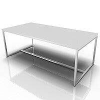 Rectangular Reception Coffee Table White Rectangular Reception Coffee Table White